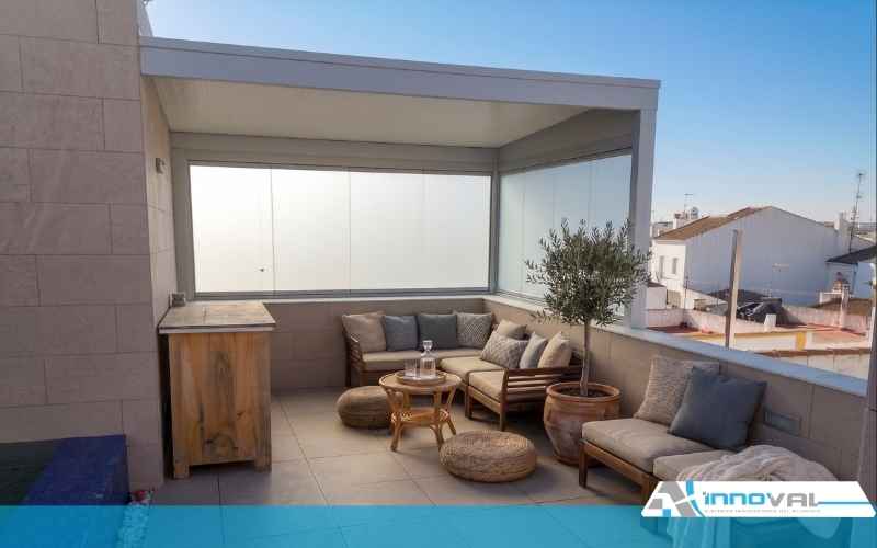 Terraza pergola bioclimatica Innoval